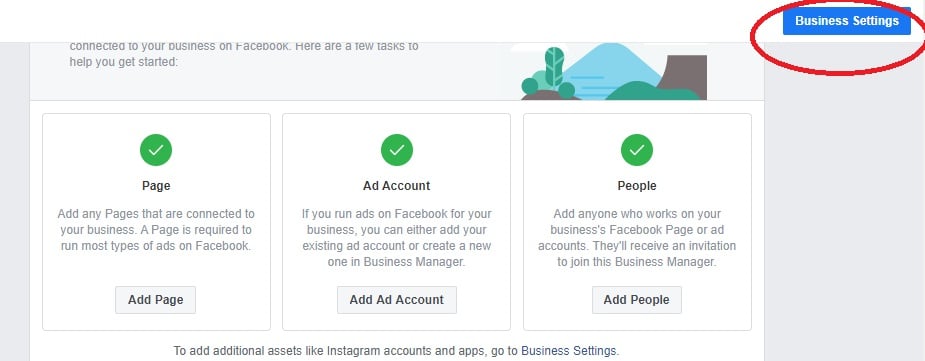 setting Facebook business manager